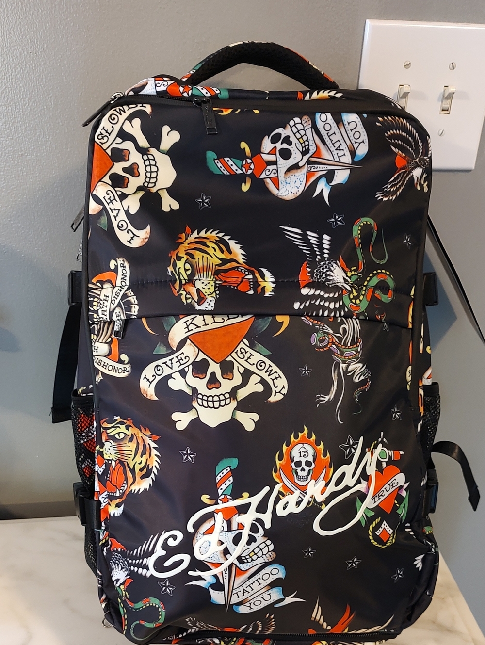 Ed Hardy Large Backpack Unisex